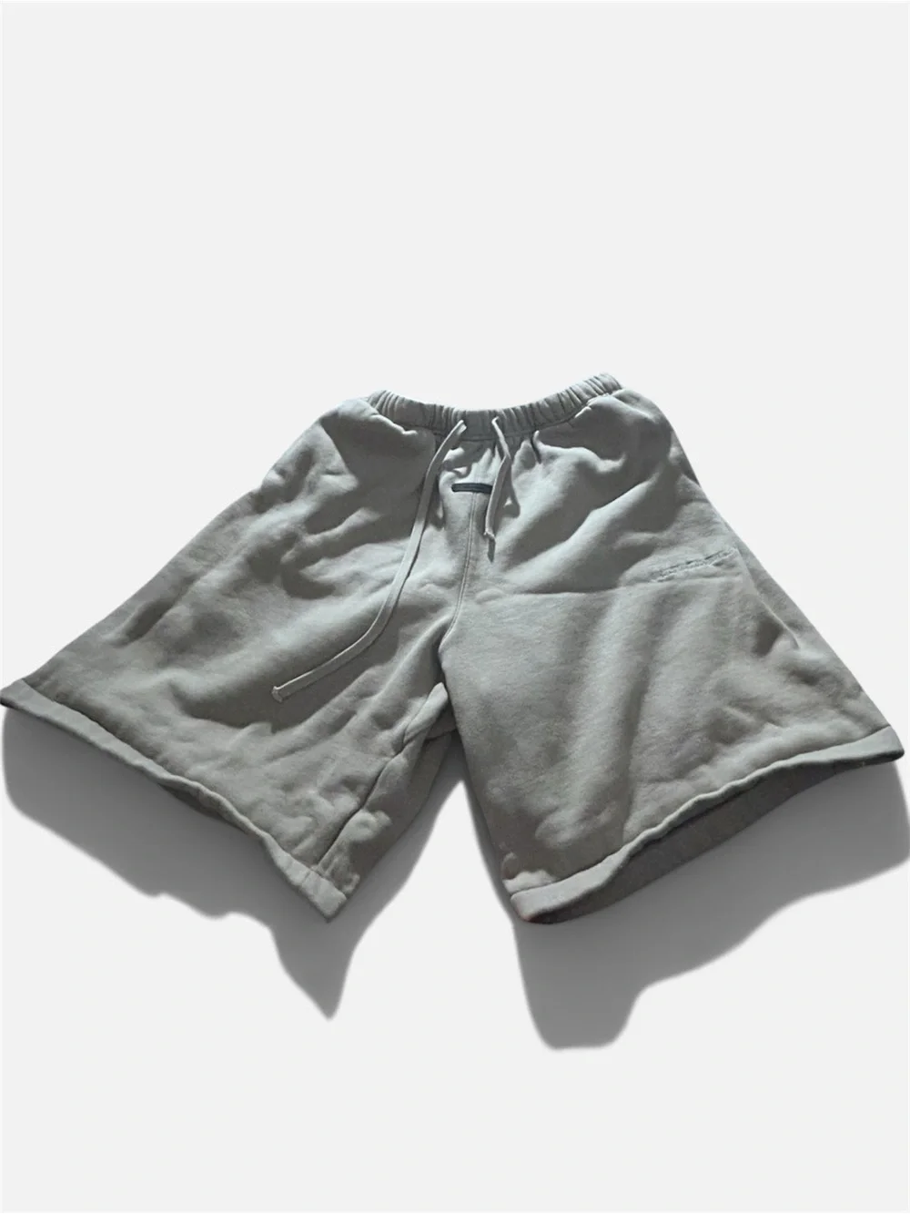 Essentials Men's Drawstring Shorts in Light Taupe